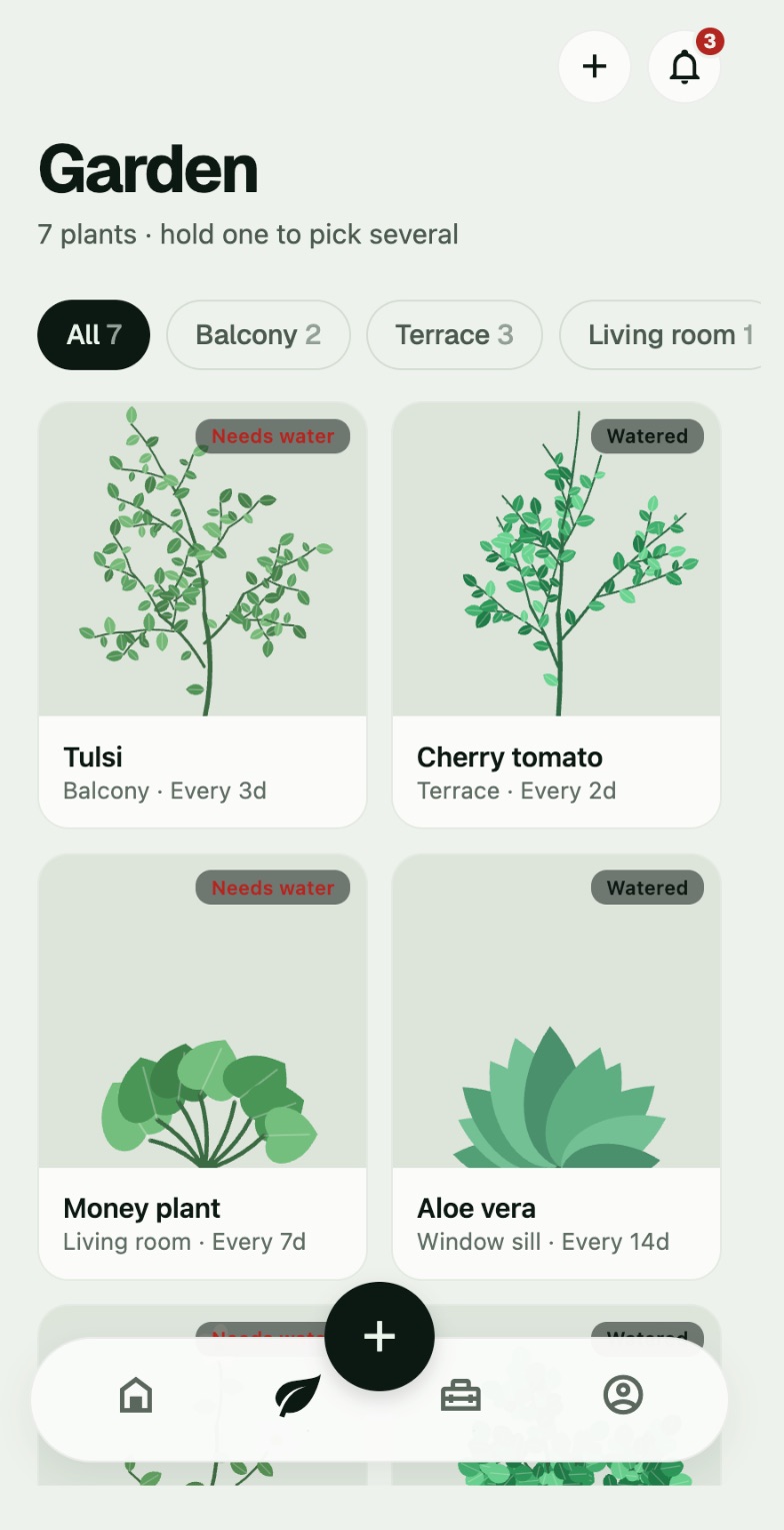 Chlorofolio: your whole garden